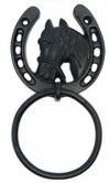 Horseshoe Tie Ring, Black