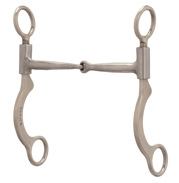 Weaver Pro Series Short 6-1/2" Cheek Horse Bit, Sweet Iron Snaffle