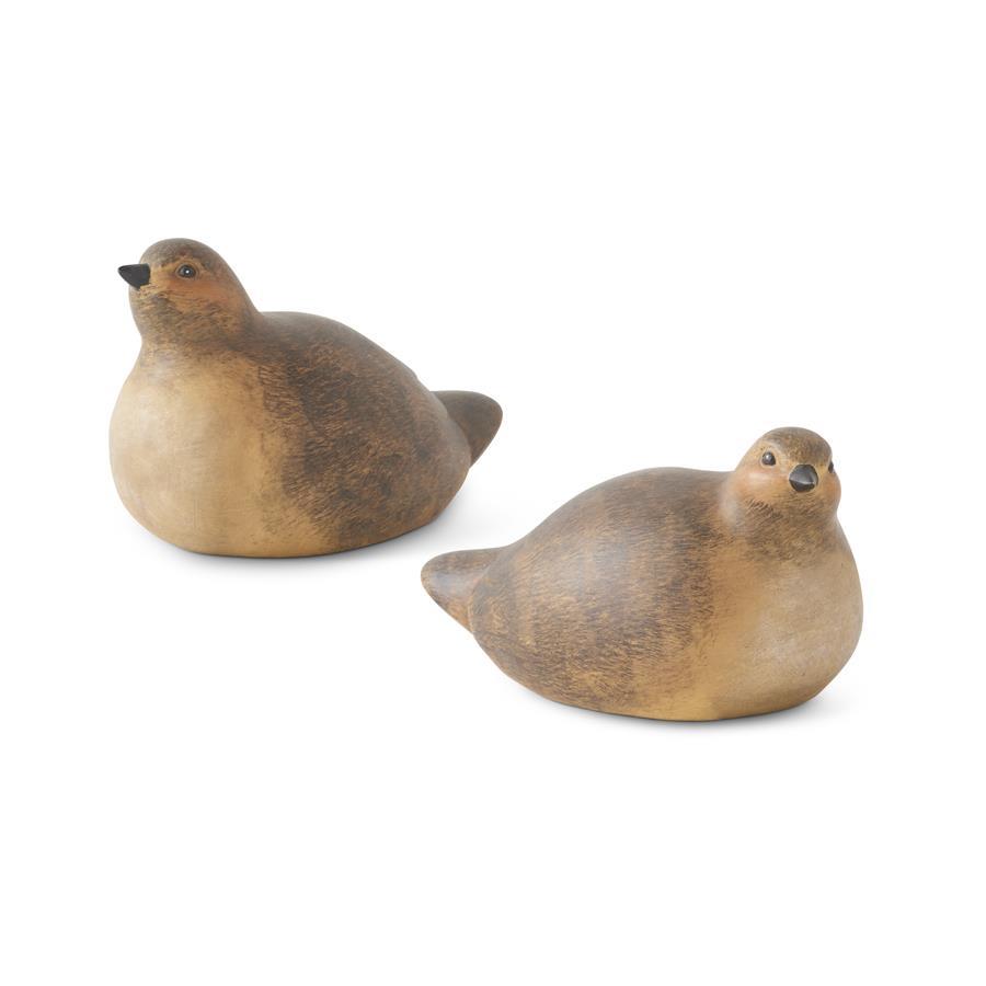 Brown Resin Quails