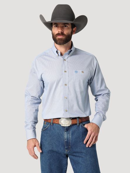 Wrangler George Strait Two Pocket Long Sleeve Shirt