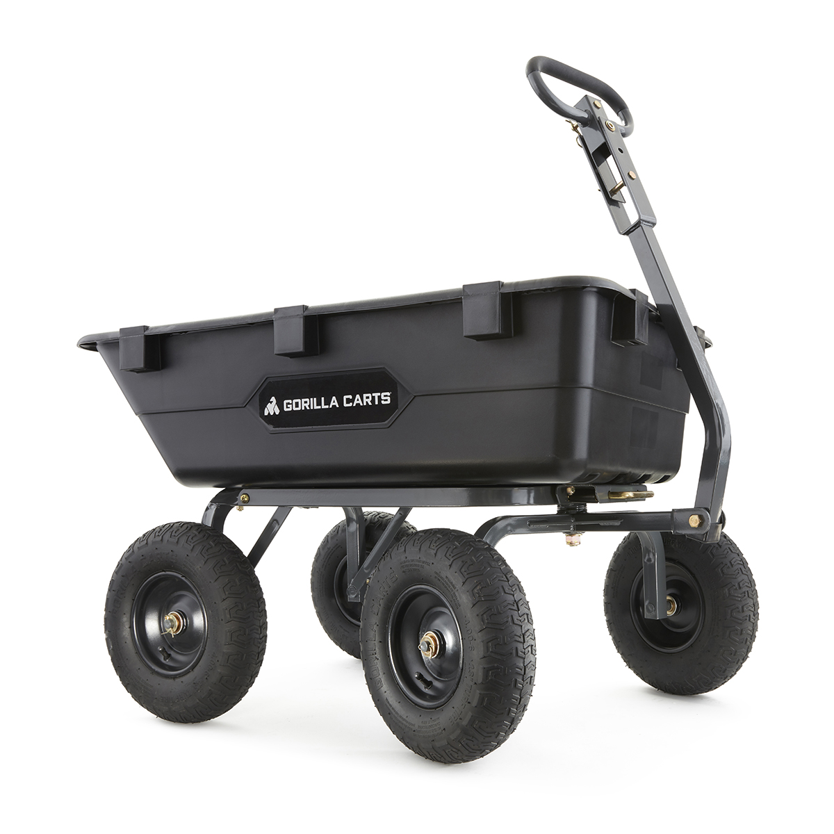 Gorilla 1,200 lb. Heavy Duty Poly Yard Dump Cart