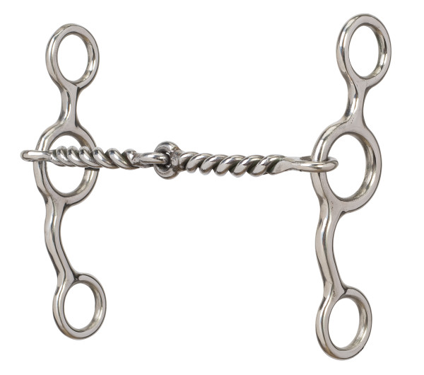 Jr.Cowhorse with 5" Sweet Iron Twisted Wire Snaffle Mouth