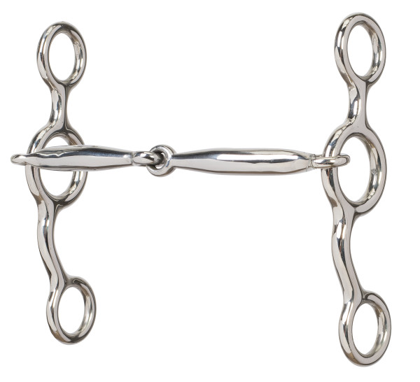 Jr.cowhorse with 5" Sweet Iron Smooth Snaffle Mouth