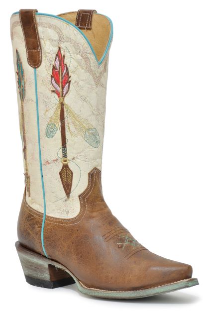 Roper Women's Feather/Arrow Snip Toe Western Boot