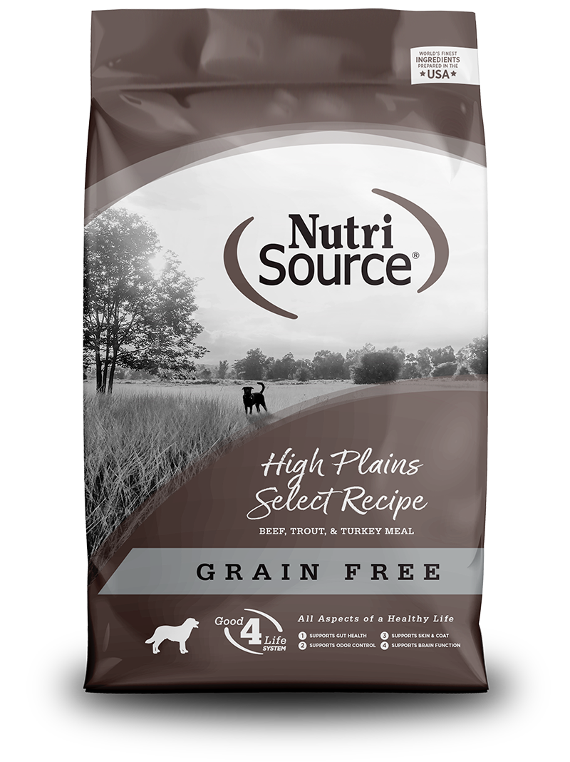 NUTRISOURCE GRAIN-FREE HIGH PLAINS SELECT, 30 LB.