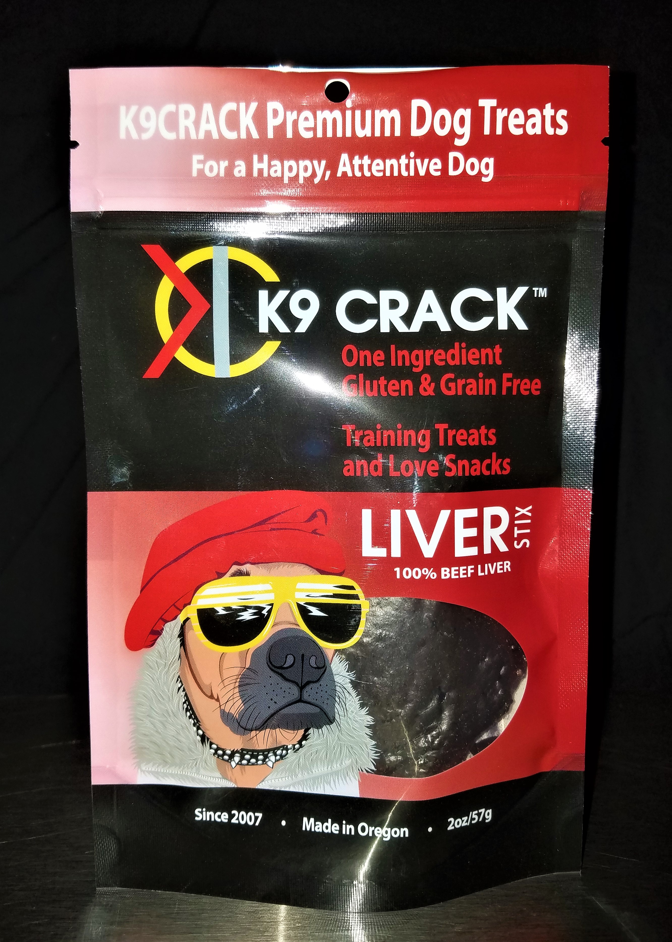 K9 Crack Beef Liver 2 oz.