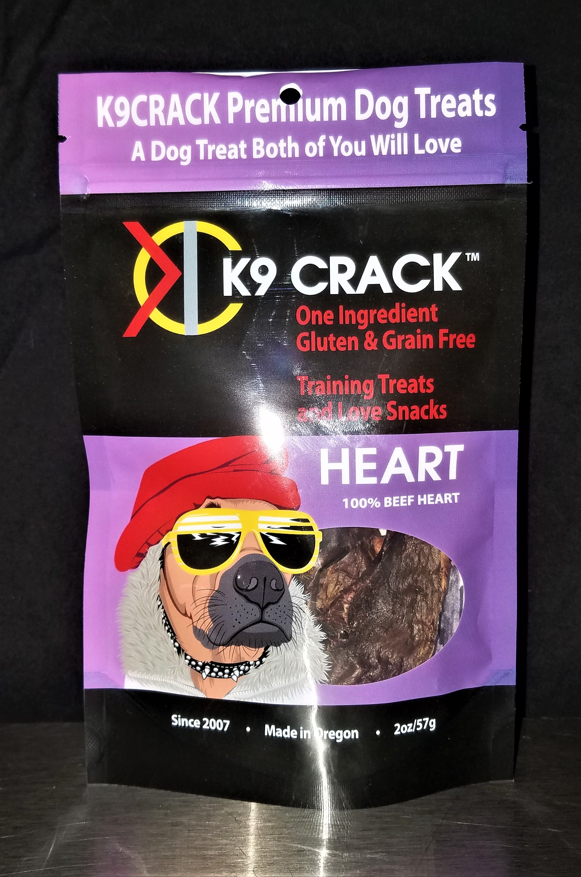 K9 Crack Beef Heart, 2 oz.