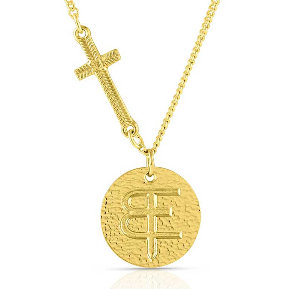 Ms Gold Warrior Faith Necklace