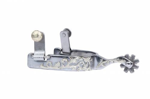 Engraved Floral Spur, 3/4"