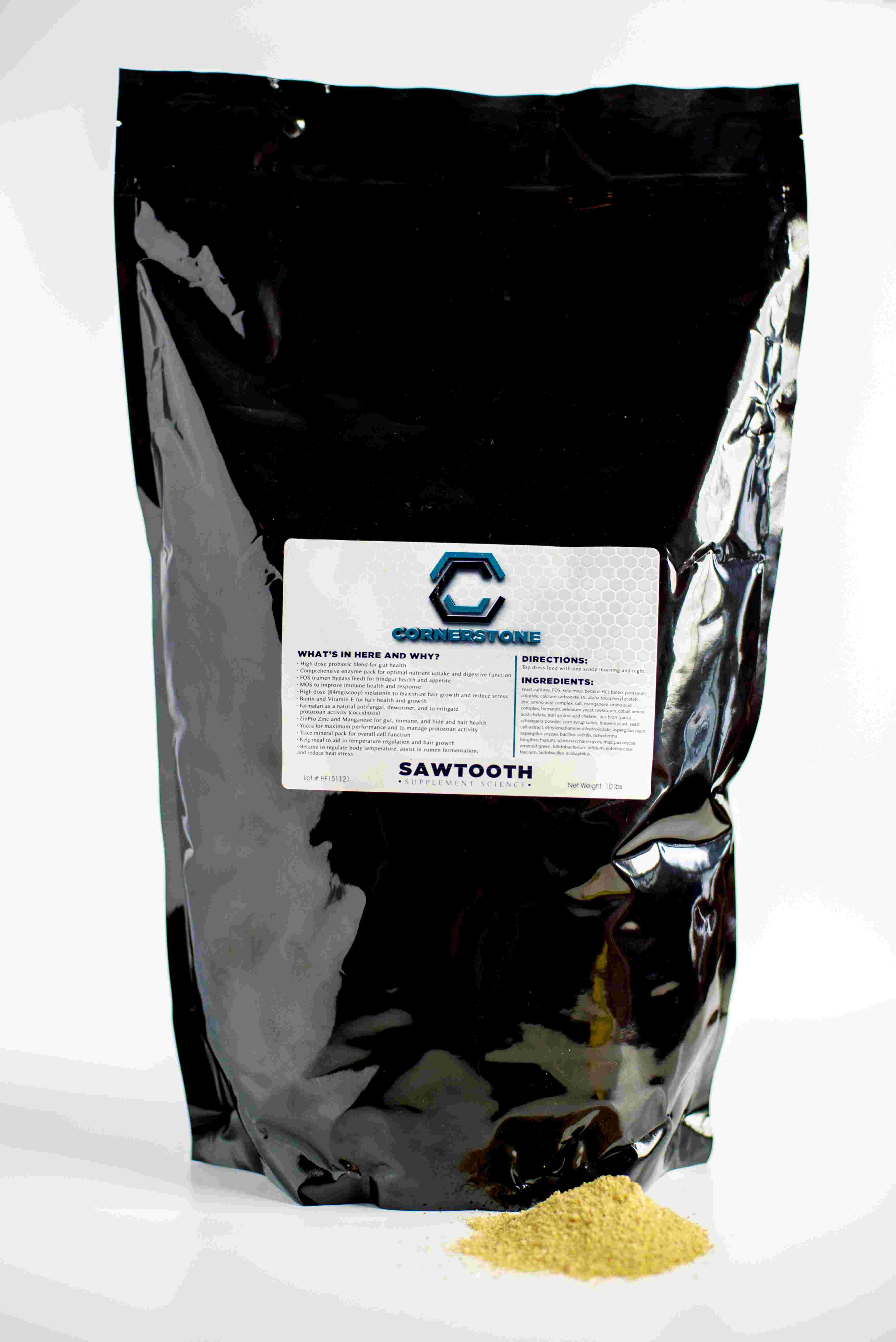 Sawtooth Cornerstone Show Livestock Supplement 10 lb. Foil Bag