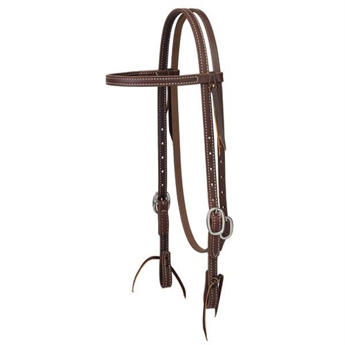 Working Tack Browband Headstall, 5/8", Stainless Steel