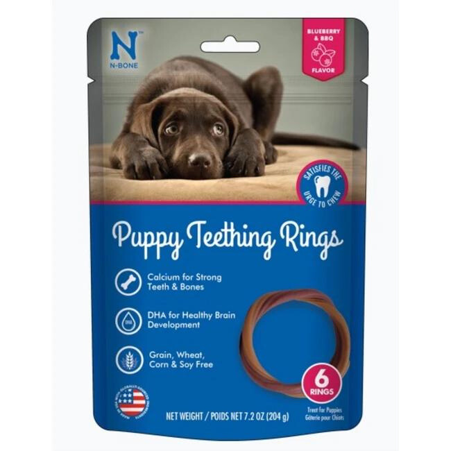 N-Bone Pup Teeth Ring BBQ 6pk