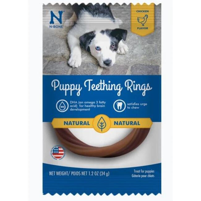 N-BONE PUP TEETH RING CHICKEN 1PK