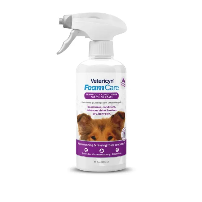 VETERICYN FOAMCARE HIGH DENISITY HAIR SHAMPOO