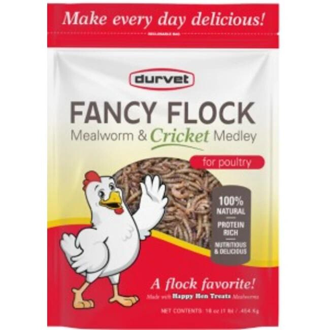 Fancy Flock Mealworm & Cricket 16oz