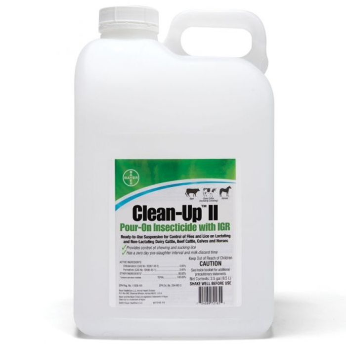 BAYER CLEAN UP II POUR-ON, 2.5 GAL