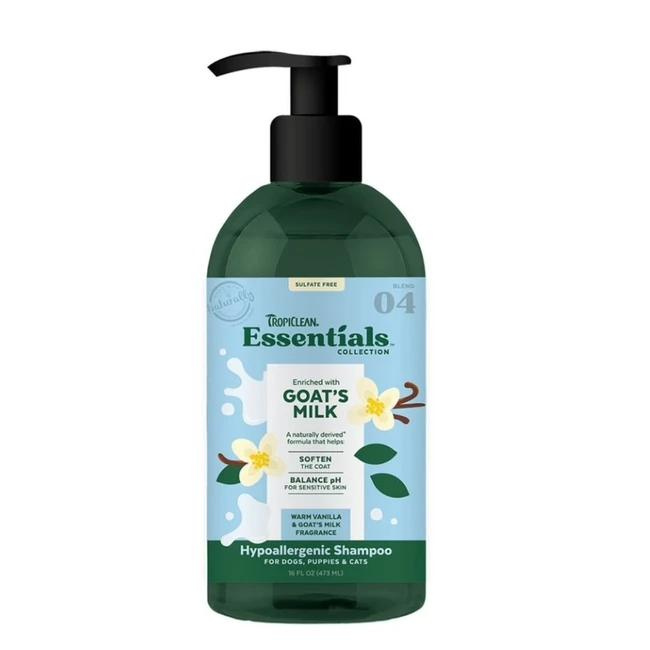 Tropiclean Essentials Goat Milk Shampoo, 16 oz.