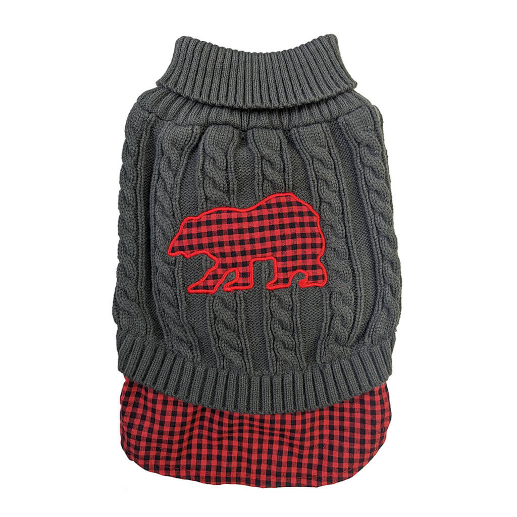 UN-TUCKED PLAID SWEATER