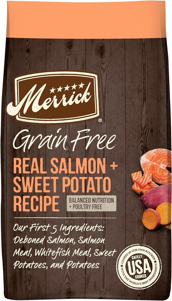 Mer GF Salmon & Swt Pot 22 lb