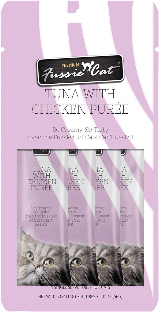 Fussie Cat Tuna Chik Puree 4pk