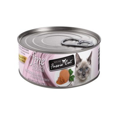 Fussie Cat Fine Dining Mousse Mackerel with Pumpkin Entrée Cat Food, 2.47oz