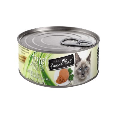Fussie Cat Fine Dining Mousse Chicken with Pumpkin Entrée Cat Food, 2.47oz