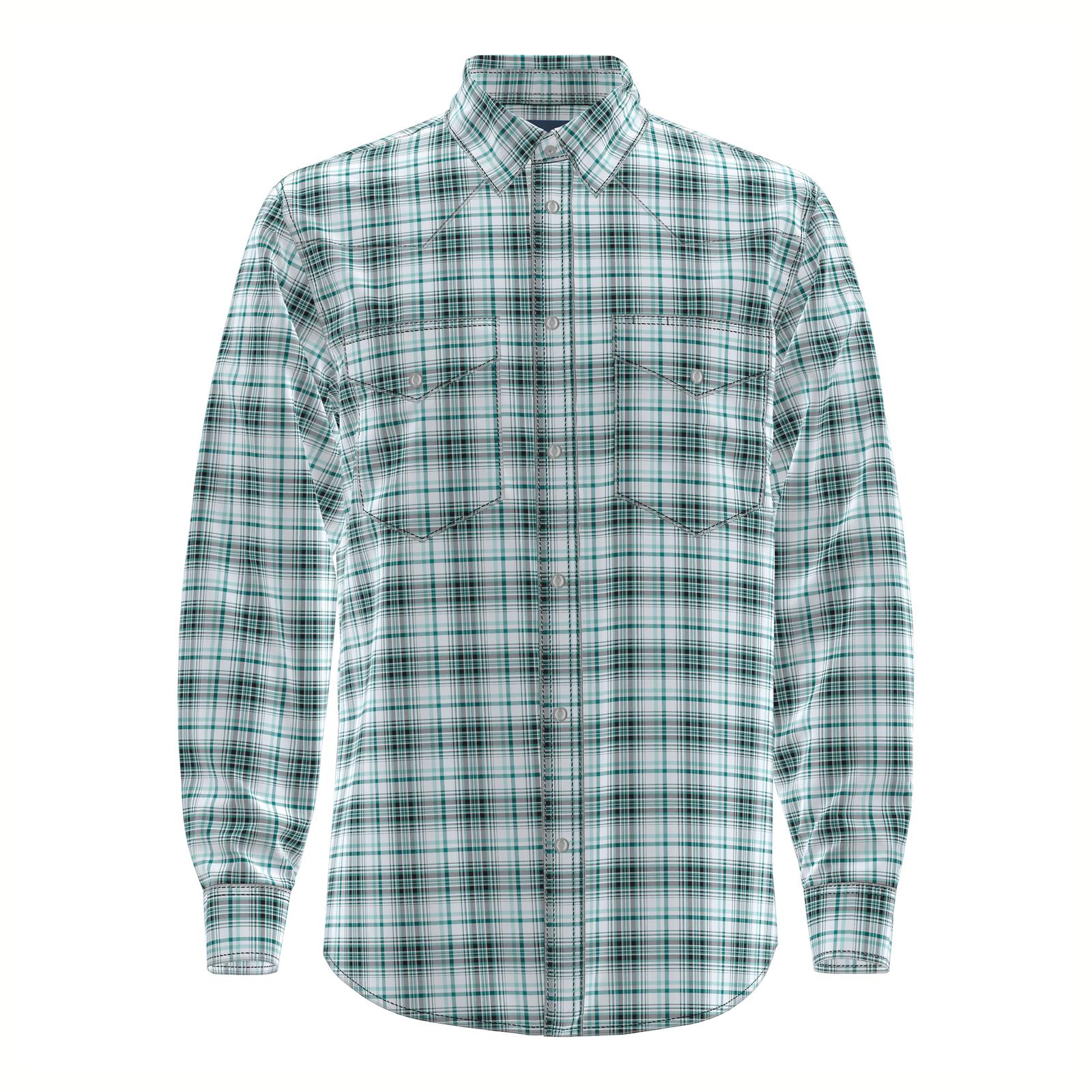 Wrangler Men's Turquoise Long Sleeve Shirt