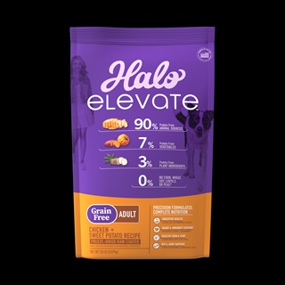 Halo Elevate Grain Free Chicken Recipe Adult Dry Dog Food 20lb