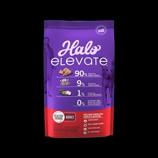 HALO ELEVATE HEALTHY GRAINS RED MEAT RECIPE ADULT DRY DOG FOOD 3.5LB
