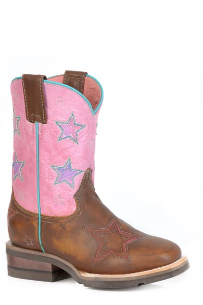 Roper Little Kid's Star Vamp Boot