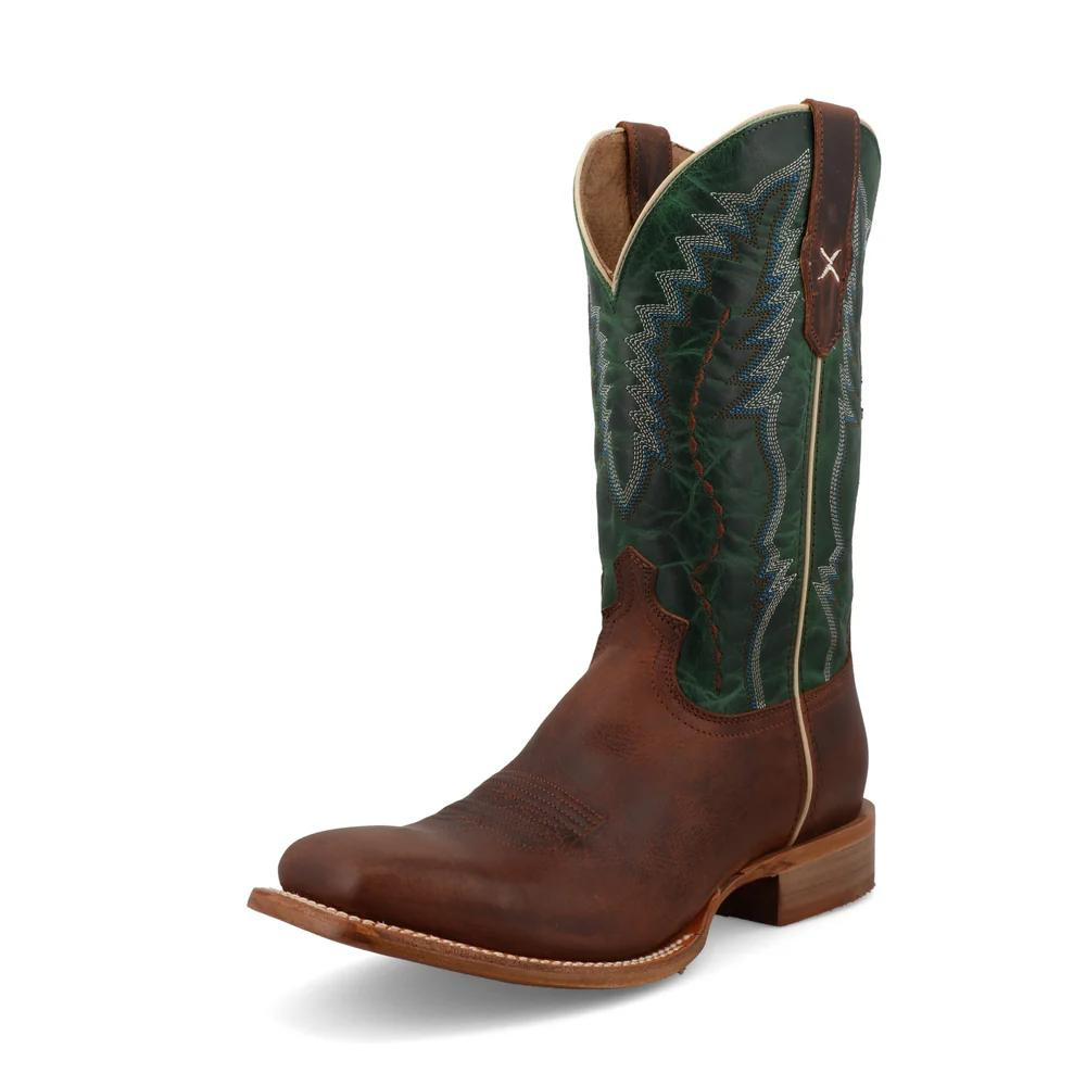 Twisted X Men's 12" Rancher Western Boot - Walnut & Moss