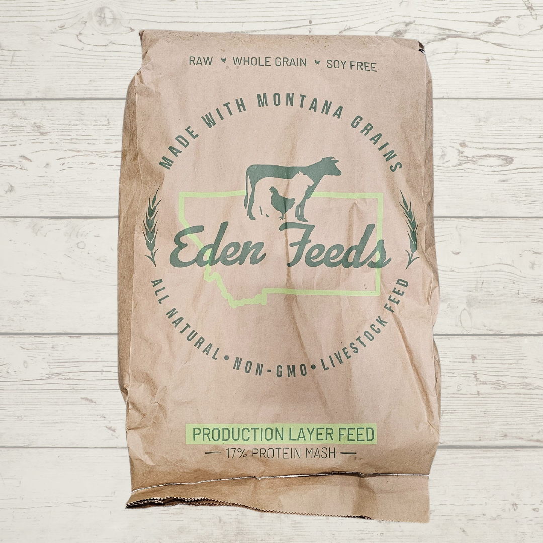 Eden Feeds Layer Mash-Non GMO, Soy Free, Corn Free