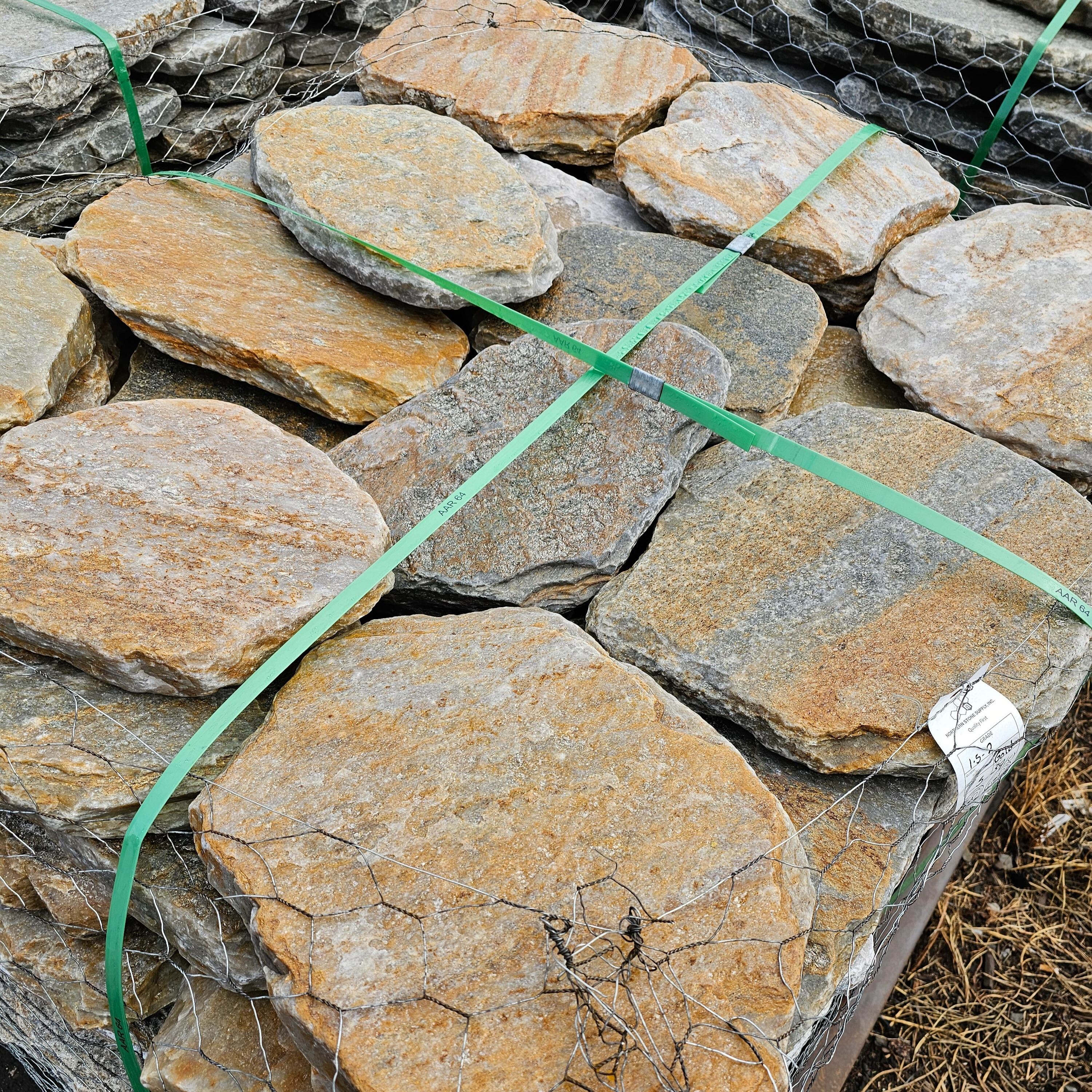 Gold Tumbled Stepping Stones