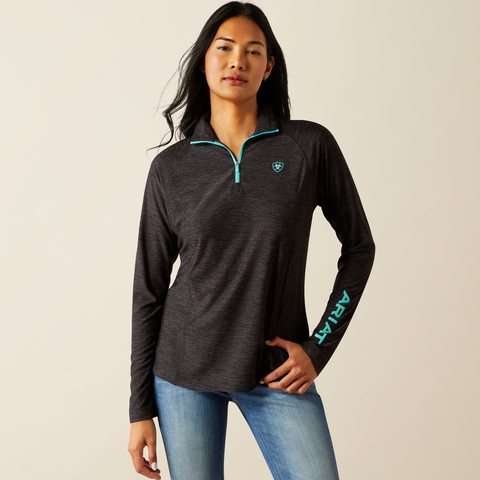 Ariat Women's Laguna 1/4 Zip Sweater - Black