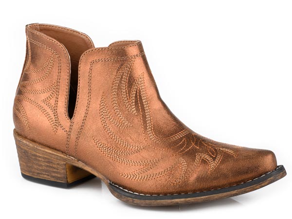 Roper Women's Ava Metallic Snip Toe Western Boot
