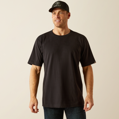 Ariat Men's Rebar Cotton Strong Standard Tshirt - Black