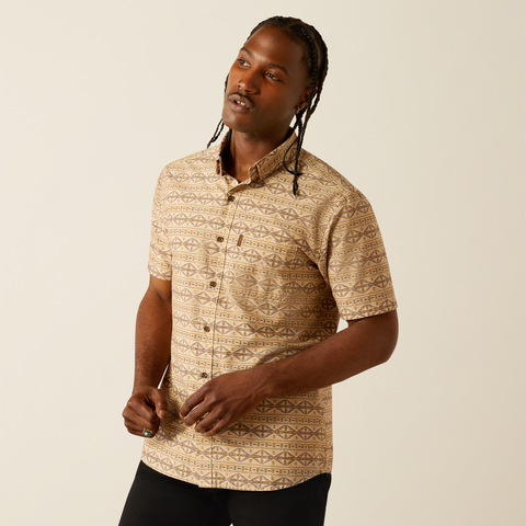 ARIAT MEN'S MERRITT MODERN FIT SHIRT - GREY