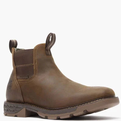 Georgia Boot Men's Carbo-Tec FLX Waterproof Chelsea Work Boot - Brown