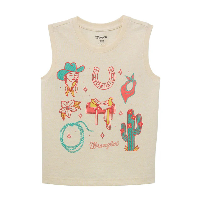 Girl's Western Graphic Tank