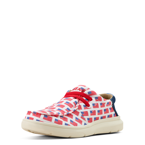 Ariat Youth Old Glory Flag Hilo Shoe