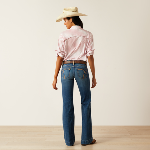 Ariat Women's Mid Rise Hasley Slim Trouser Jean - Vermont