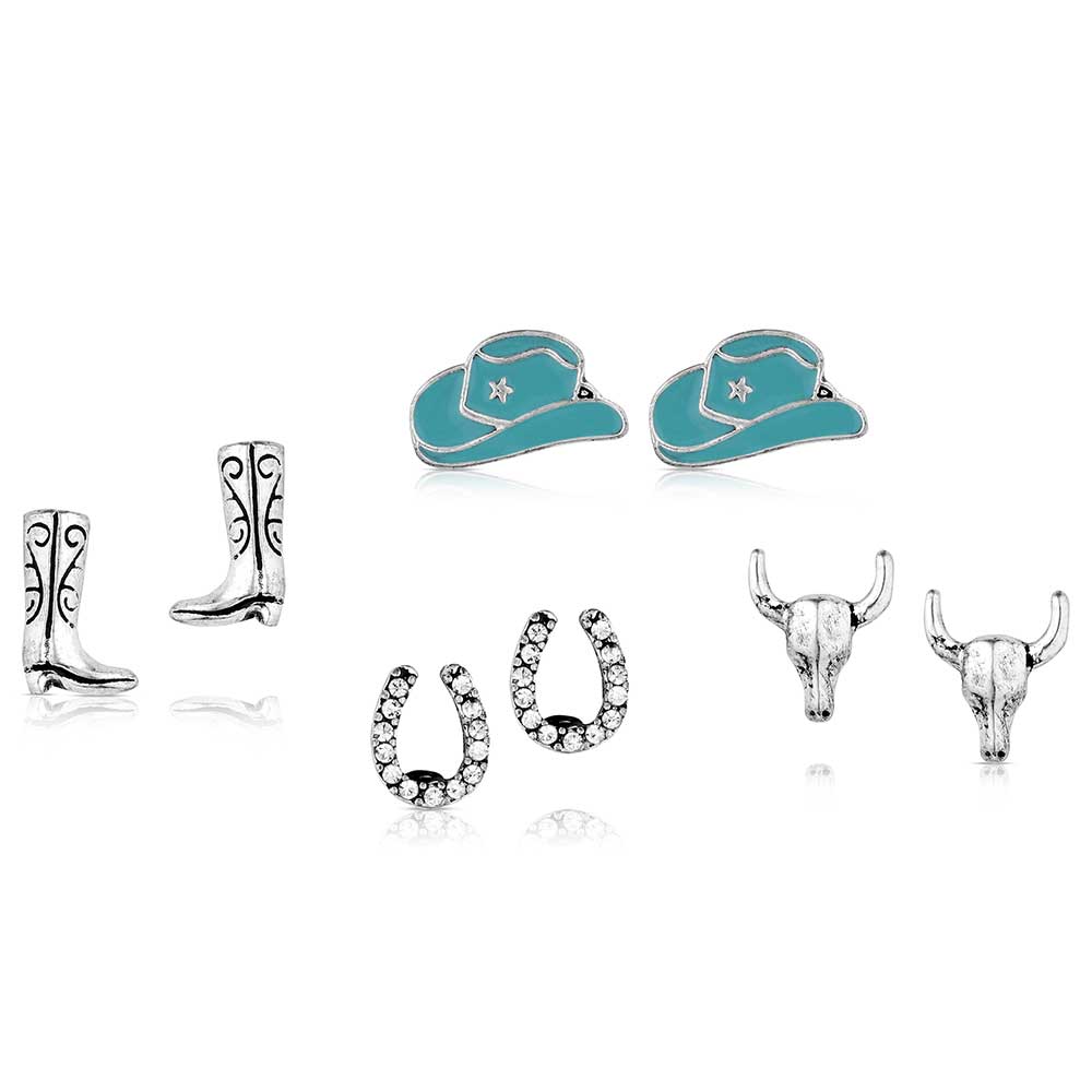 Attitude Jewelry Boot Scootin Post Earring Set