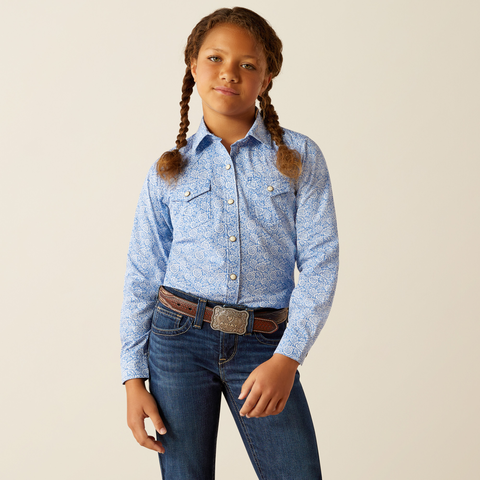 ARIAT GIRLS FLORAL SHANNON SHIRT