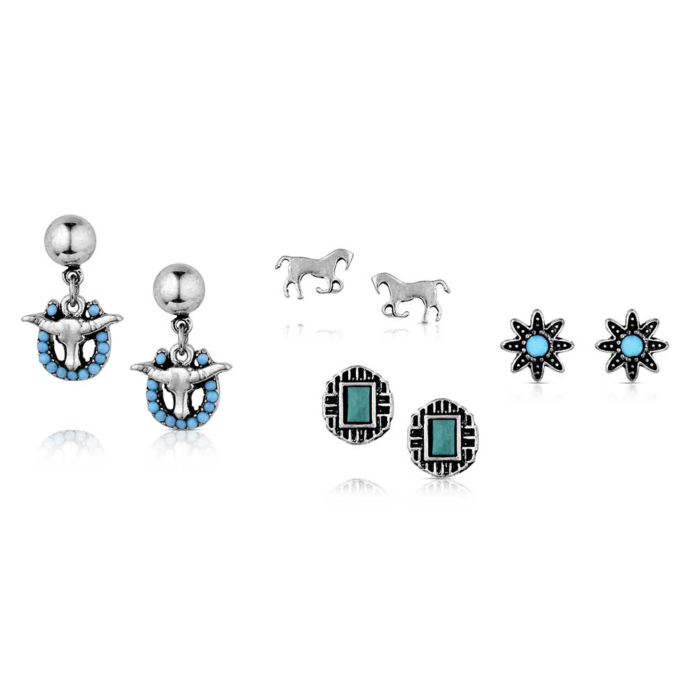 Attitude Everyday Western Post Earring Set