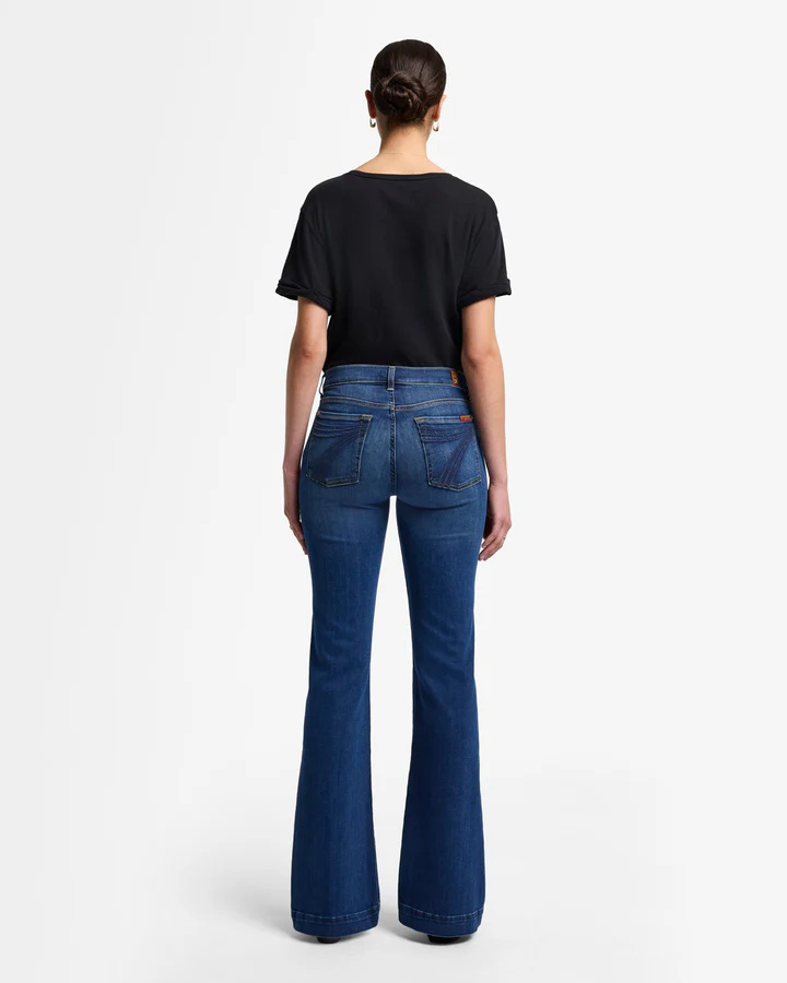 7 For All Mankind Women's Dojo Medium Melrose Denim Jean