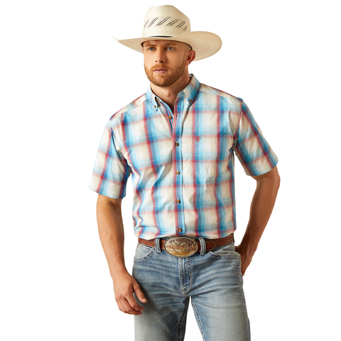 ARIAT MEN'S PRO SERIES SUNNY CLASSIC FIT SHIRT - BLUE