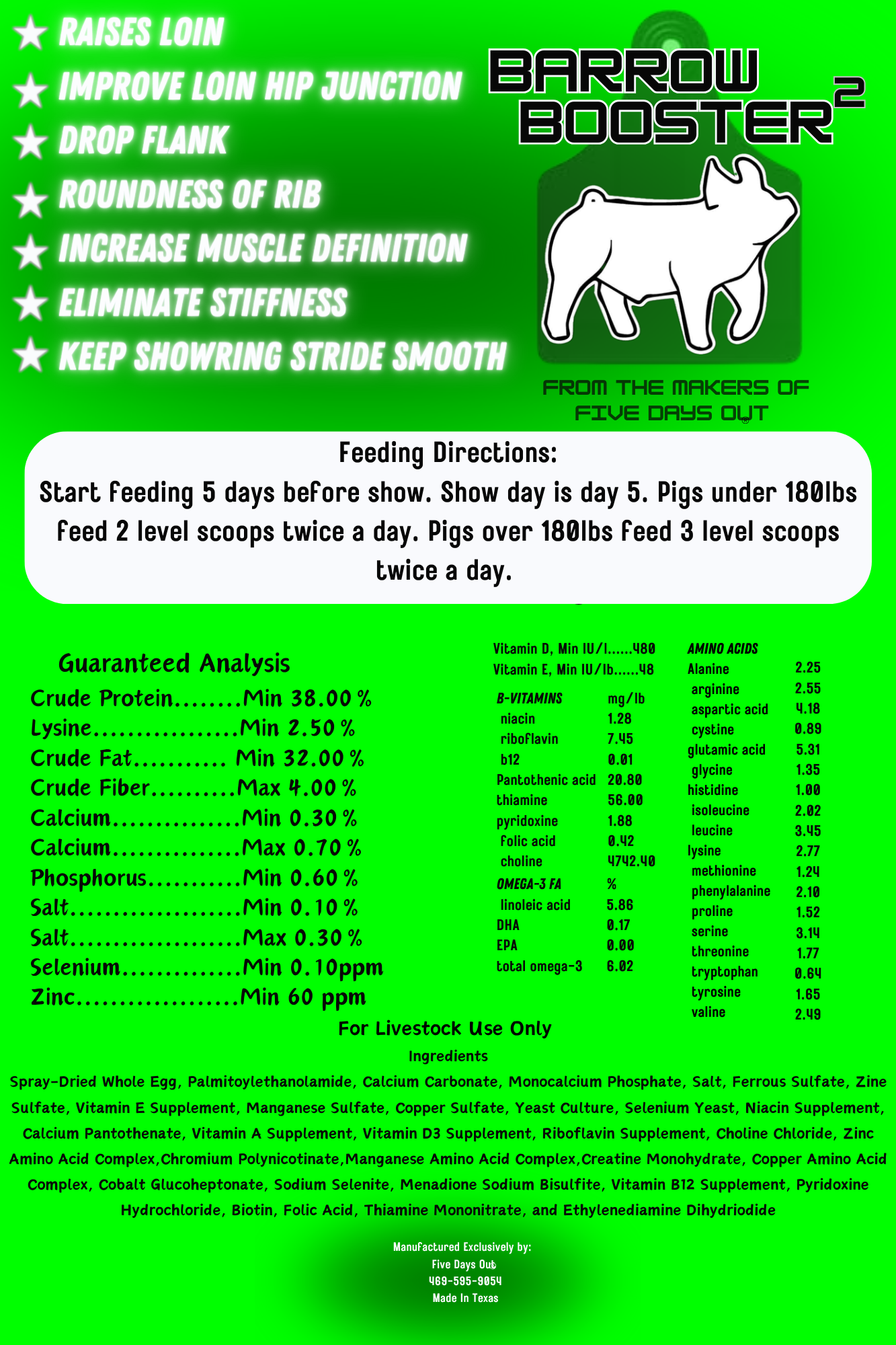 Barrow Booster Individual Bag