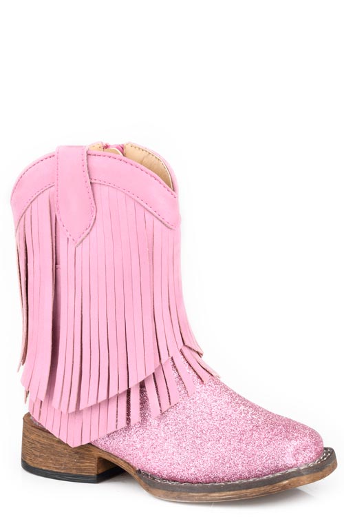 ROPER TODDLER GIRL'S PINK DOUBLE FRINGE BOOT