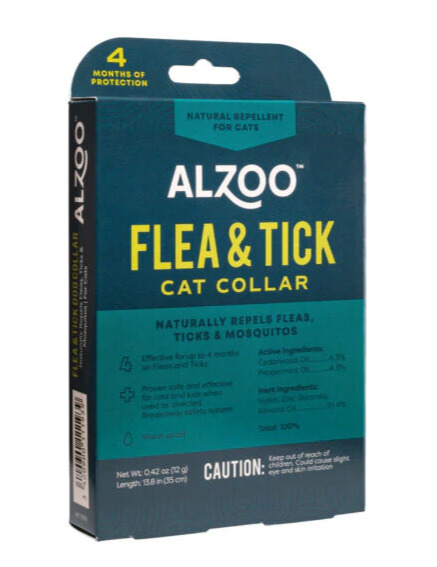 Alzoo Natural Flea and Tick Collar for Cats