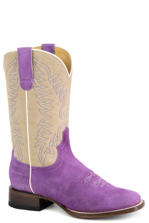 Roper Women's Purple Suede Western Boot
